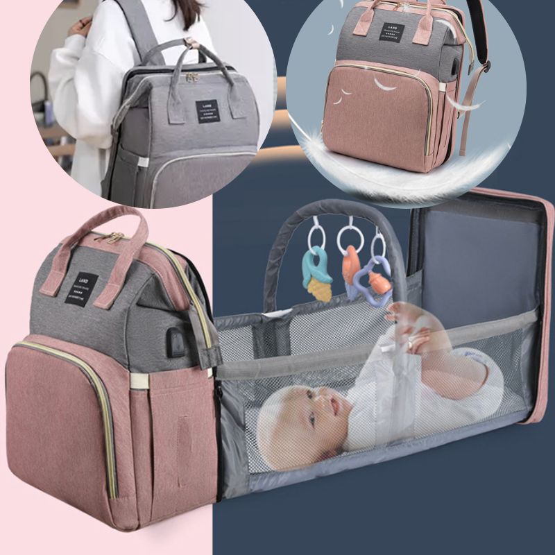 Baby Bag™ | Sac à Dos à Langer pour Bébé avec Lit Pliable.